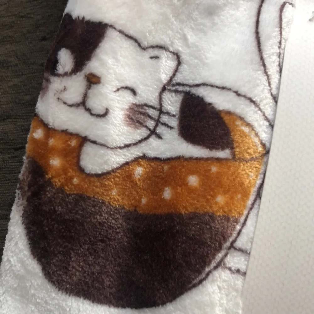 CATS in Coffee Cups Plush Throw Blanket